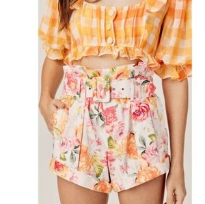 For Love & Lemons Peony Pleated Short🤩